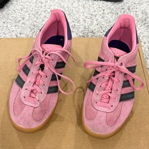 Adidas Gazelle  Women's Pink and Gray Sneakers